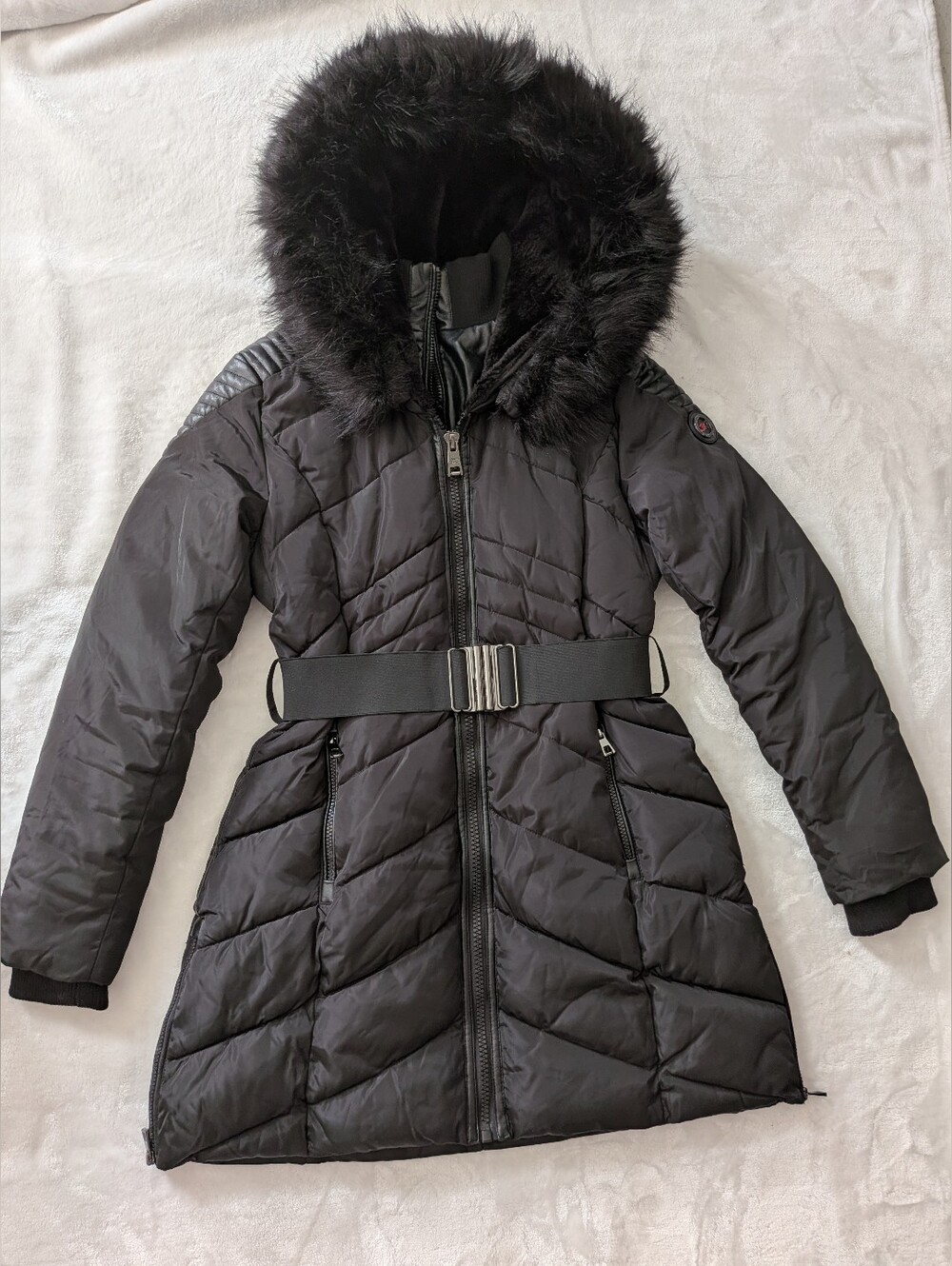 3R Arctic Wear Women’s Black Long Winter Coat – Size L